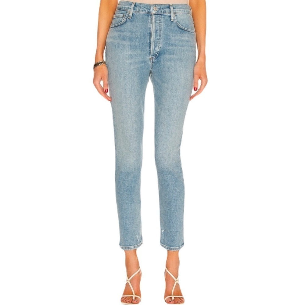 AGOLDE Nico Skinny Jeans Vintage Light Wash Capsule Denim High Rise spring denim
